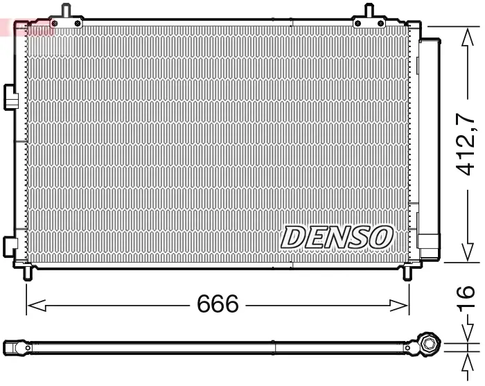 Kondensator, Klimaanlage DENSO DCN50059