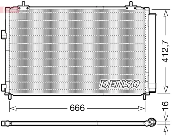 Kondensator, Klimaanlage DENSO DCN50059 Bild Kondensator, Klimaanlage DENSO DCN50059