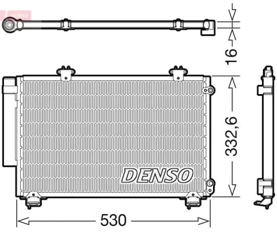 Kondensator, Klimaanlage DENSO DCN50060 Bild Kondensator, Klimaanlage DENSO DCN50060