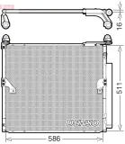 Kondensator, Klimaanlage DENSO DCN50063