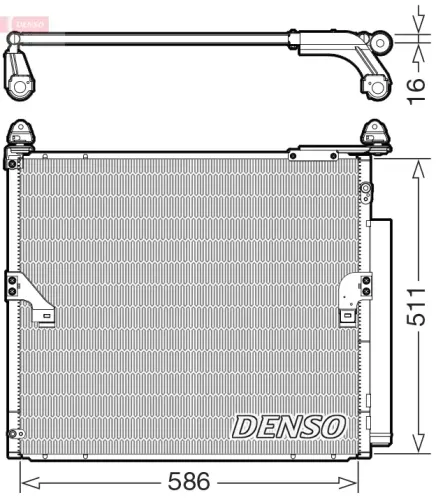 Kondensator, Klimaanlage DENSO DCN50063 Bild Kondensator, Klimaanlage DENSO DCN50063