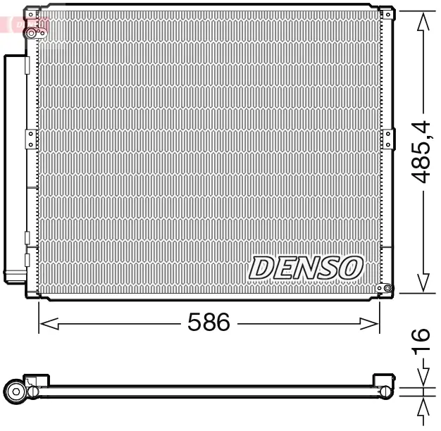 Kondensator, Klimaanlage DENSO DCN50113