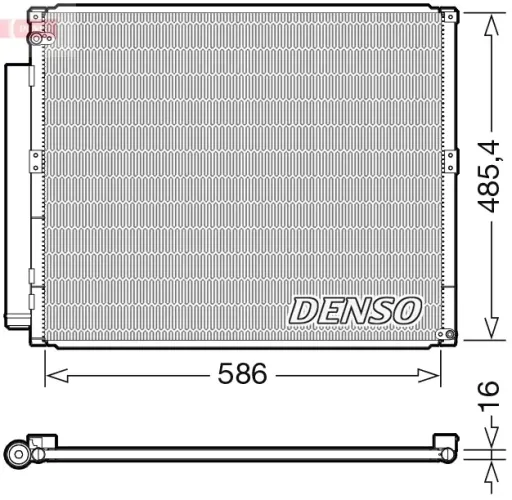 Kondensator, Klimaanlage DENSO DCN50113 Bild Kondensator, Klimaanlage DENSO DCN50113