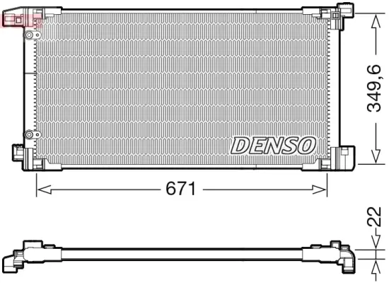 Kondensator, Klimaanlage DENSO DCN50114 Bild Kondensator, Klimaanlage DENSO DCN50114