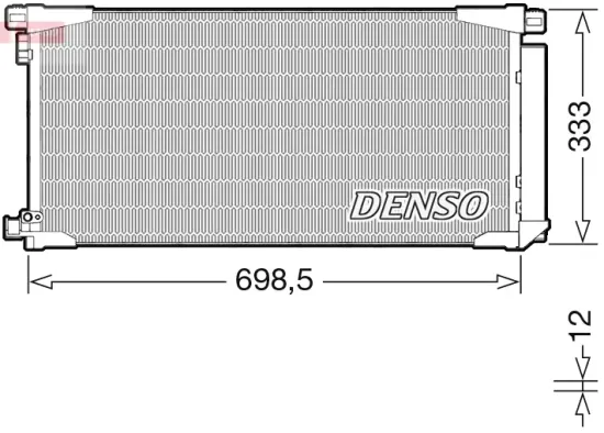 Kondensator, Klimaanlage DENSO DCN50115 Bild Kondensator, Klimaanlage DENSO DCN50115