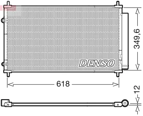 Kondensator, Klimaanlage DENSO DCN50117 Bild Kondensator, Klimaanlage DENSO DCN50117