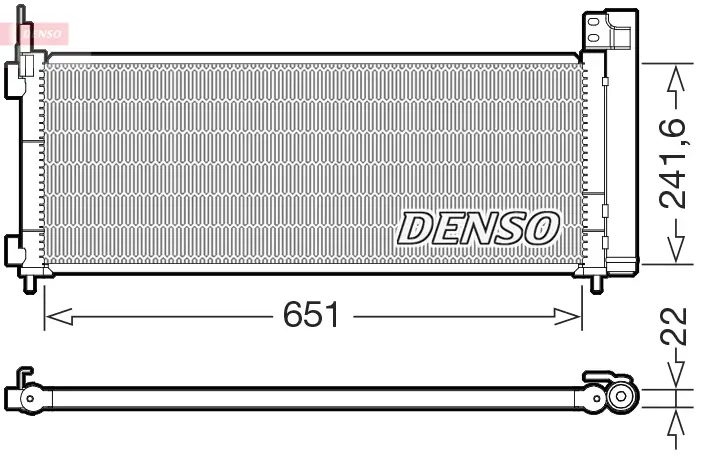 Kondensator, Klimaanlage DENSO DCN50123