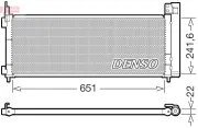 Kondensator, Klimaanlage DENSO DCN50123