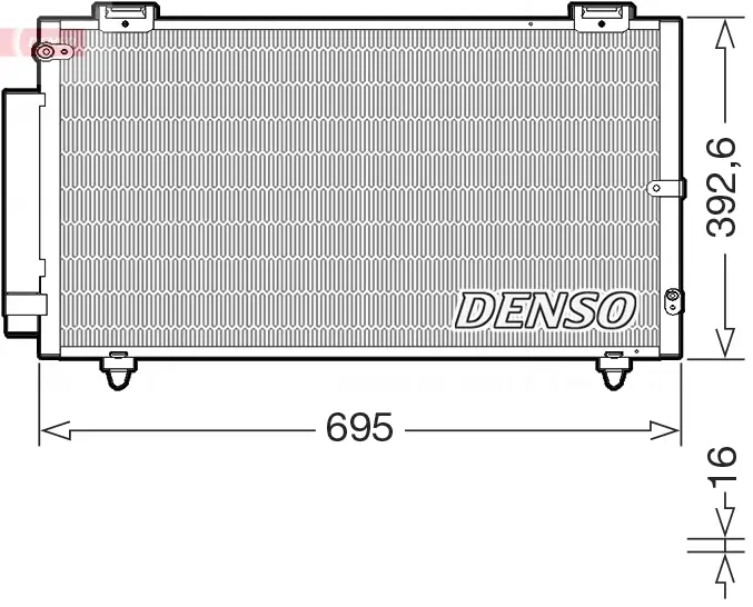 Kondensator, Klimaanlage DENSO DCN50130