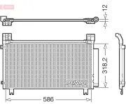 Kondensator, Klimaanlage DENSO DCN50134