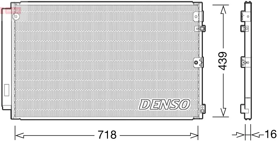 Kondensator, Klimaanlage DENSO DCN51011