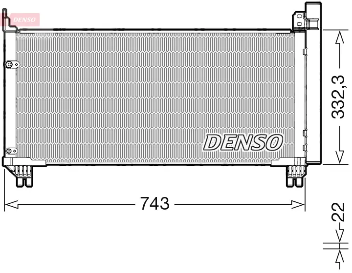 Kondensator, Klimaanlage DENSO DCN51014
