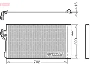 Kondensator, Klimaanlage DENSO DCN99057
