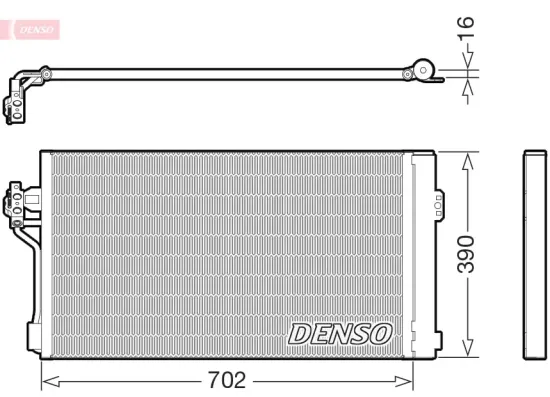 Kondensator, Klimaanlage DENSO DCN99057 Bild Kondensator, Klimaanlage DENSO DCN99057