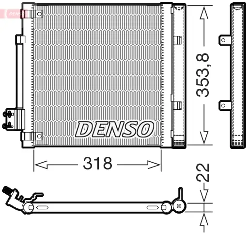 Kondensator, Klimaanlage DENSO DCN99082