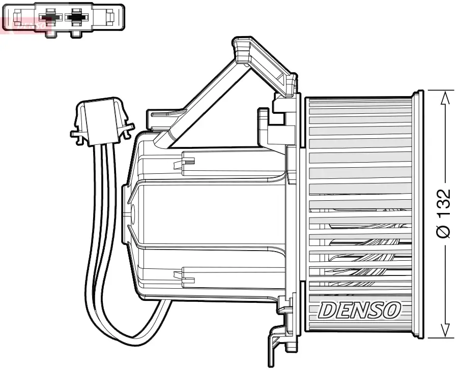 Innenraumgebläse 12 V DENSO DEA02009