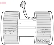 Innenraumgebläse 12 V DENSO DEA05003