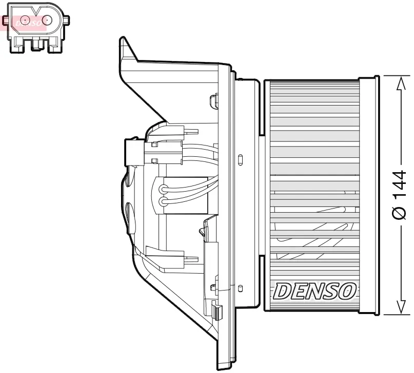 Innenraumgebläse 12 V DENSO DEA05005