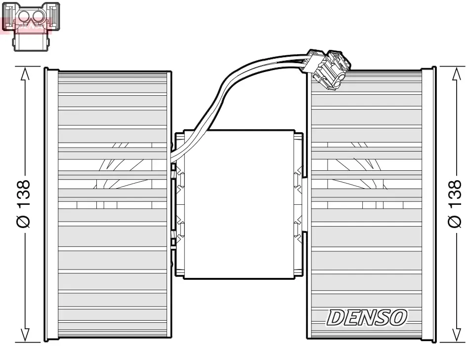 Innenraumgebläse 12 V DENSO DEA05006