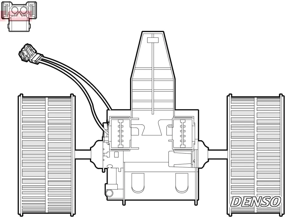 Innenraumgebläse 12 V DENSO DEA05009