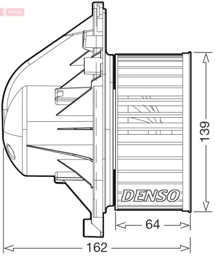 Innenraumgebläse 12 V DENSO DEA05011 Bild Innenraumgebläse 12 V DENSO DEA05011