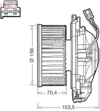 Innenraumgebläse 12 V DENSO DEA05012