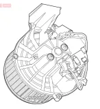 Innenraumgebläse 12 V DENSO DEA07003