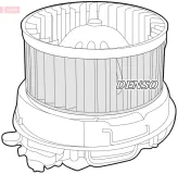 Innenraumgebläse 12 V DENSO DEA07007