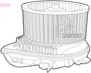 Innenraumgebläse 12 V DENSO DEA07013