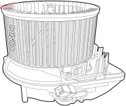 Innenraumgebläse 12 V DENSO DEA07015