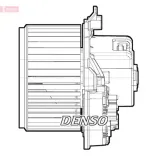 Innenraumgebläse 12 V DENSO DEA09072