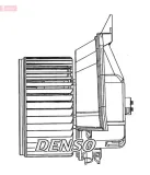 Innenraumgebläse 12 V DENSO DEA09200