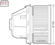 Innenraumgebläse 12 V DENSO DEA10053