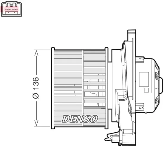 Innenraumgebläse 12 V DENSO DEA10055 Bild Innenraumgebläse 12 V DENSO DEA10055