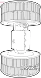 Innenraumgebläse 12 V DENSO DEA17002