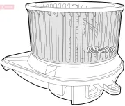 Innenraumgebläse 12 V DENSO DEA17009