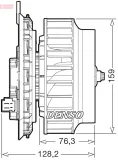 Innenraumgebläse 12 V DENSO DEA17016
