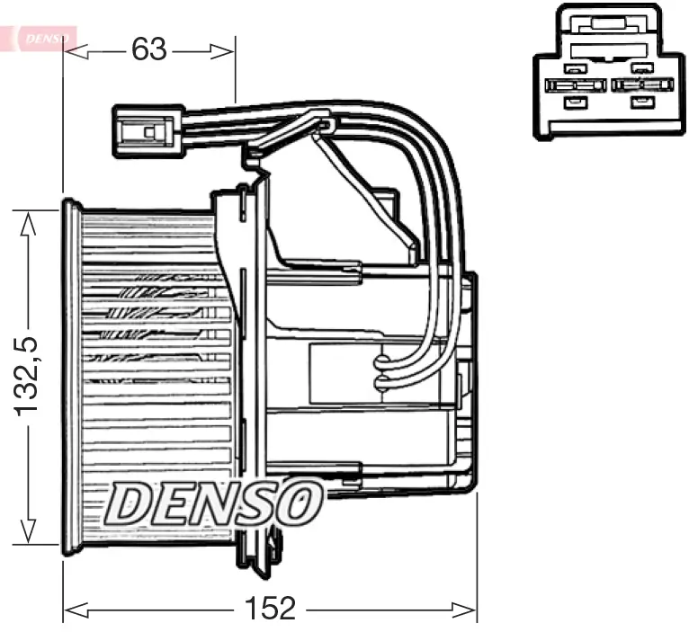Innenraumgebläse 12 V DENSO DEA17018