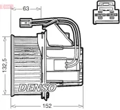 Innenraumgebläse 12 V DENSO DEA17018