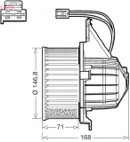Innenraumgebläse 12 V DENSO DEA17020