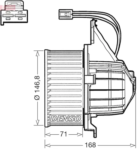 Innenraumgebläse 12 V DENSO DEA17020 Bild Innenraumgebläse 12 V DENSO DEA17020