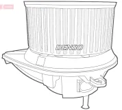 Innenraumgebläse 12 V DENSO DEA17030