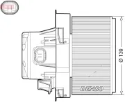 Innenraumgebläse 12 V DENSO DEA21012