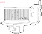 Innenraumgebläse 12 V DENSO DEA23015