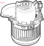 Innenraumgebläse 12 V DENSO DEA23024