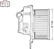 Innenraumgebläse 12 V DENSO DEA32005