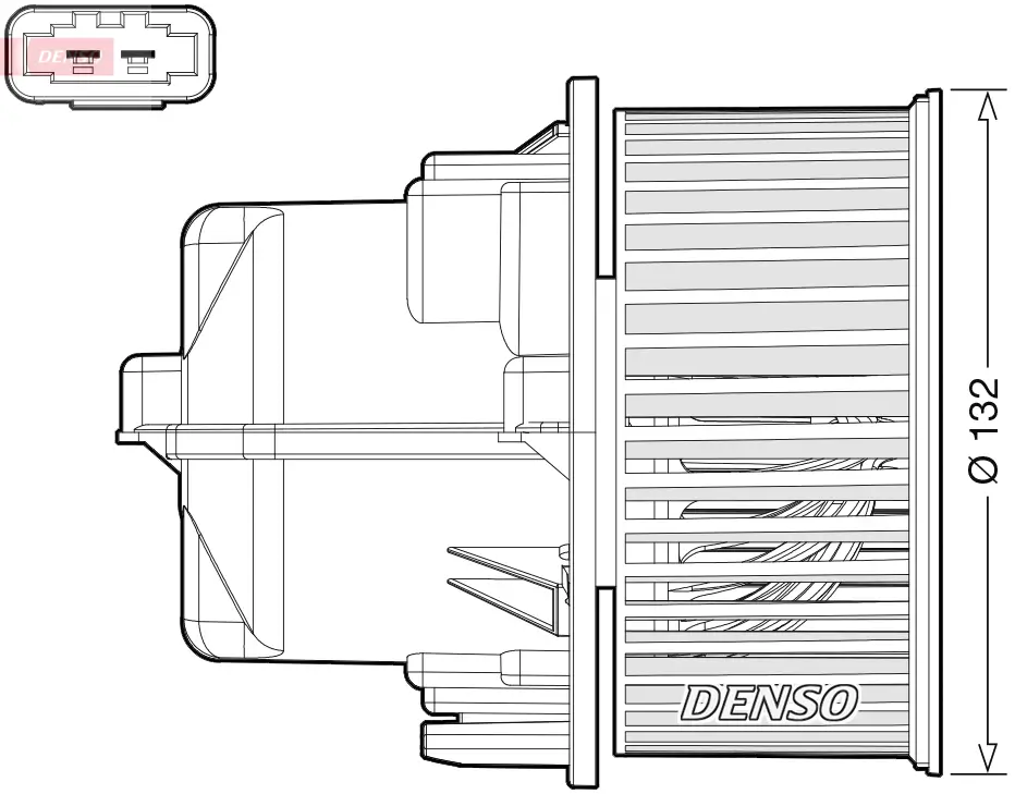 Innenraumgebläse 12 V DENSO DEA33002