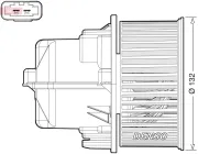 Innenraumgebläse 12 V DENSO DEA33002