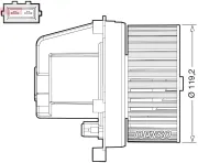 Innenraumgebläse 12 V DENSO DEA33003