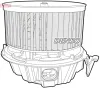Innenraumgebläse 12 V DENSO DEA37001 Bild Innenraumgebläse 12 V DENSO DEA37001